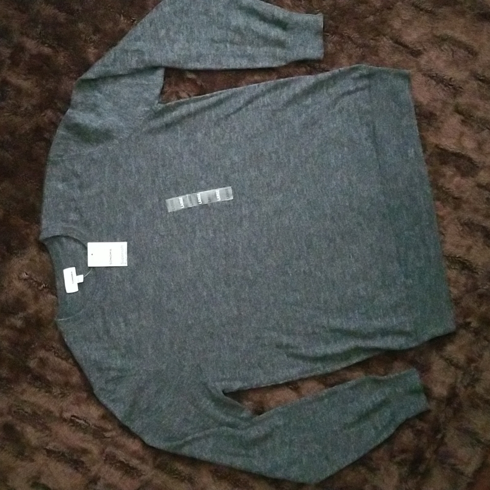 Sonoma Goods for Life Men's Gray Supersoft Crew Neck Sweater - Size L